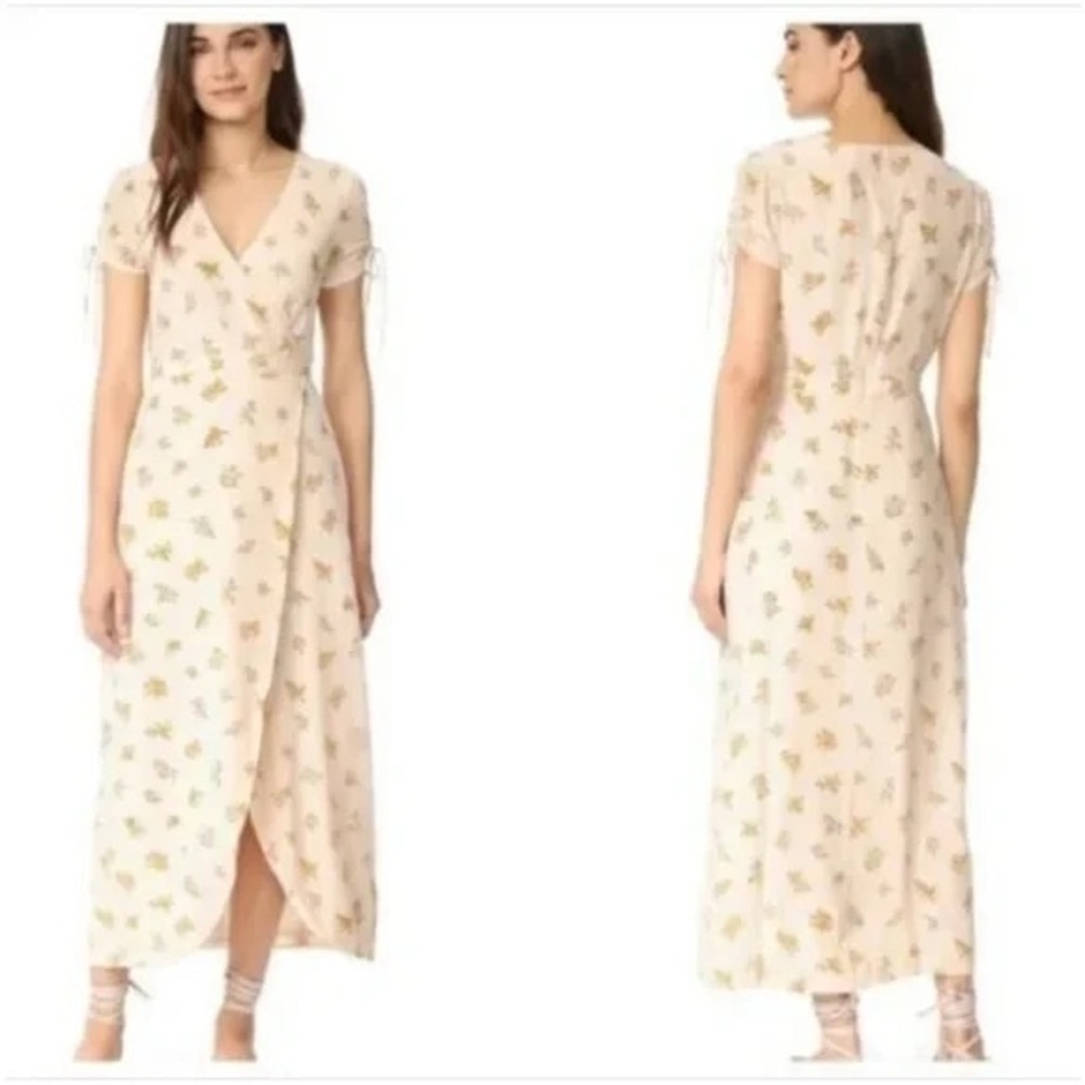 Madewell Magdalena Silk Wrap Maxi Dress size 0 - Picture 2 of 11